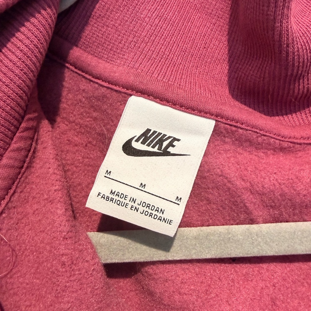 Nike Women's Sportswear Phoenix 1/4 Zip Fleece Pullover - Rosewood - Picture 3 of 3